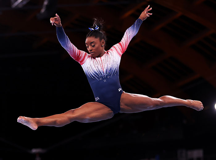 Simone Biles Posts Photo Of U.S. Gymnastics Team In Their Uniforms After Arriving In Paris