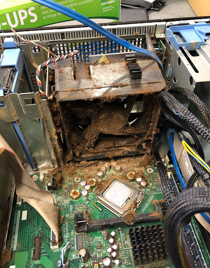 The Inside Of A Smoker's Computer