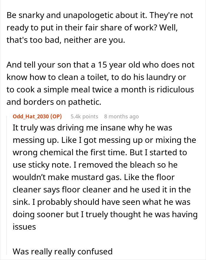 Woman Uses Weaponized Incompetence To Give Her Son A Taste Of His Own Medicine