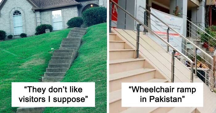 80 Awful Stair Designs That Are An Accident Waiting To Happen (New Pics)