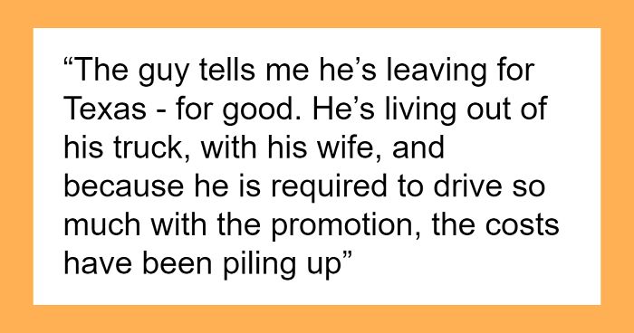 Man Finds Out Supervisor Is Homeless, Gets Asked To Replace Him Only To Learn The Salary Is Lower