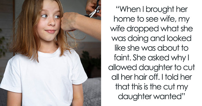 Woman Inconsolable When Step Daughter Cuts Her Hair Really Short, Husband Tells Her Enough Is Enough