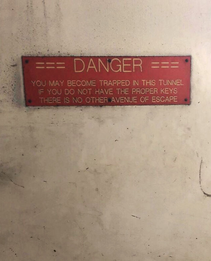 Found This On A Door Leading To A Tunnel Beneath The University That I Work At. I Didn’t Go Any Further