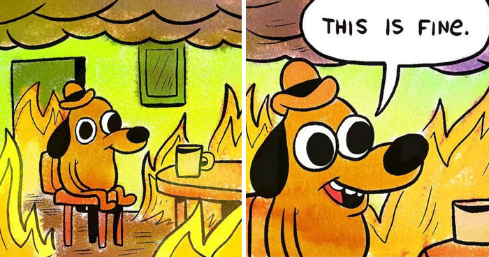 “This Is Fine” Meme: The Relatable Hound That Stuck With Us For Good?