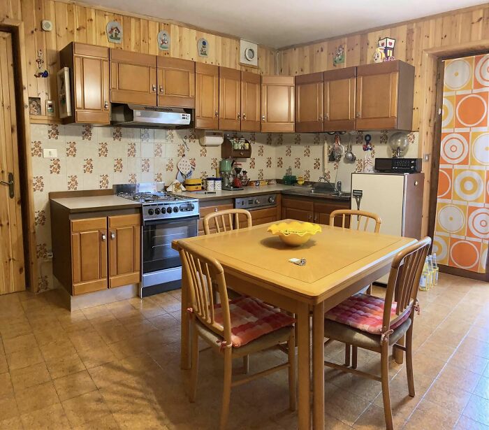 This Is The Layout Of The Kitchen, Stuck In The 70s, Of My House In The Mountains. I Love Her