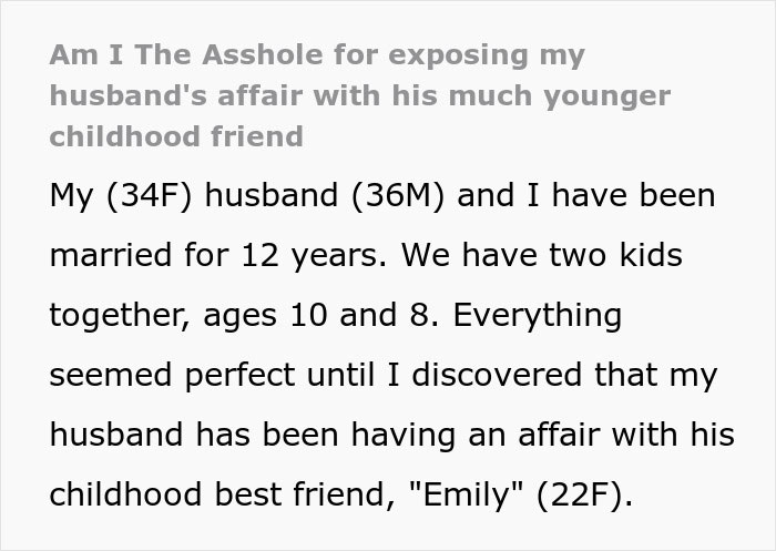 Woman Makes Her Husband's Affair Public, And His Relatives Are Not Happy With Her