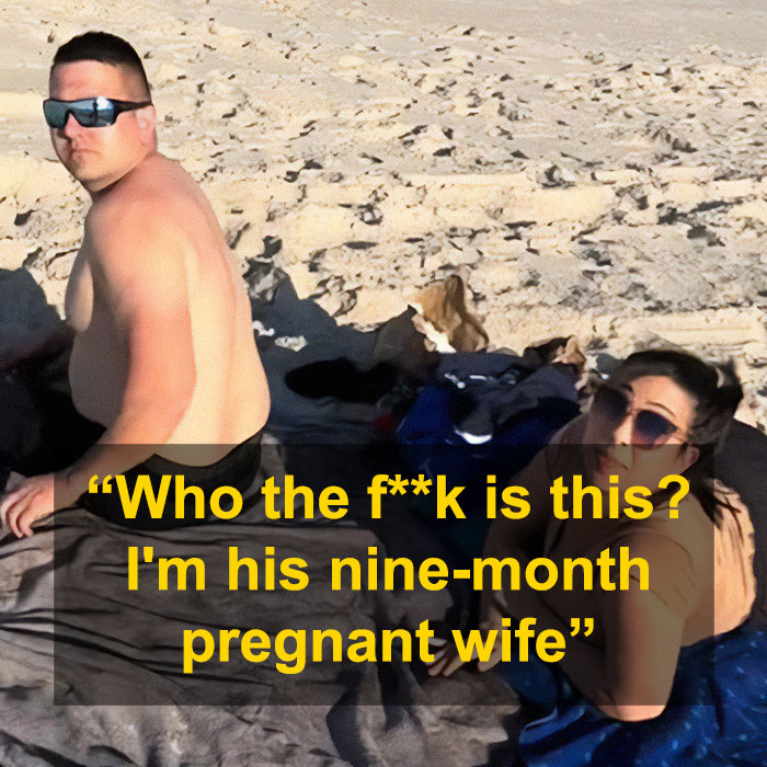 “I’m His Nine-Months-Pregnant Wife”: Woman Confronts Husband And Mistress At The Beach