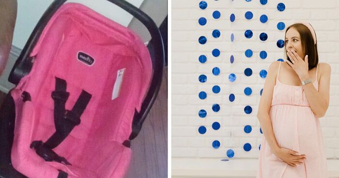 “Unfortunately It’s Pink”: Pregnant Woman Gets Ruthlessly Roasted For Asking A “Boy Car Seat”