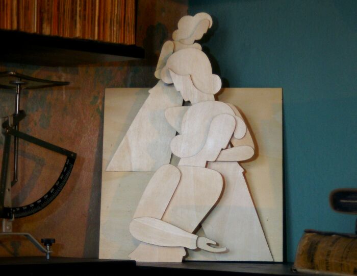 I Made This Out Of Plywood. It's Based On One Of My Favourite Paintings By Oskar Schlemmer