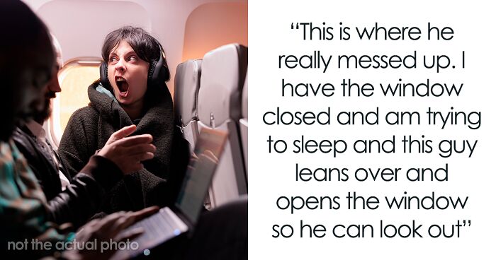 Guy Wakes Up Neighbor During Flight 3 Times To Open The Window, Encroaches On Her Personal Space