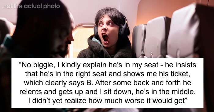 Stinky Guy Keeps Leaning On Woman During Flight, She Just About Starts Screaming At Him