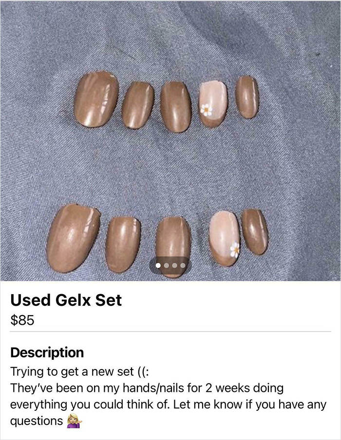 Is This A Thing Now? Selling Used Fake Nails?