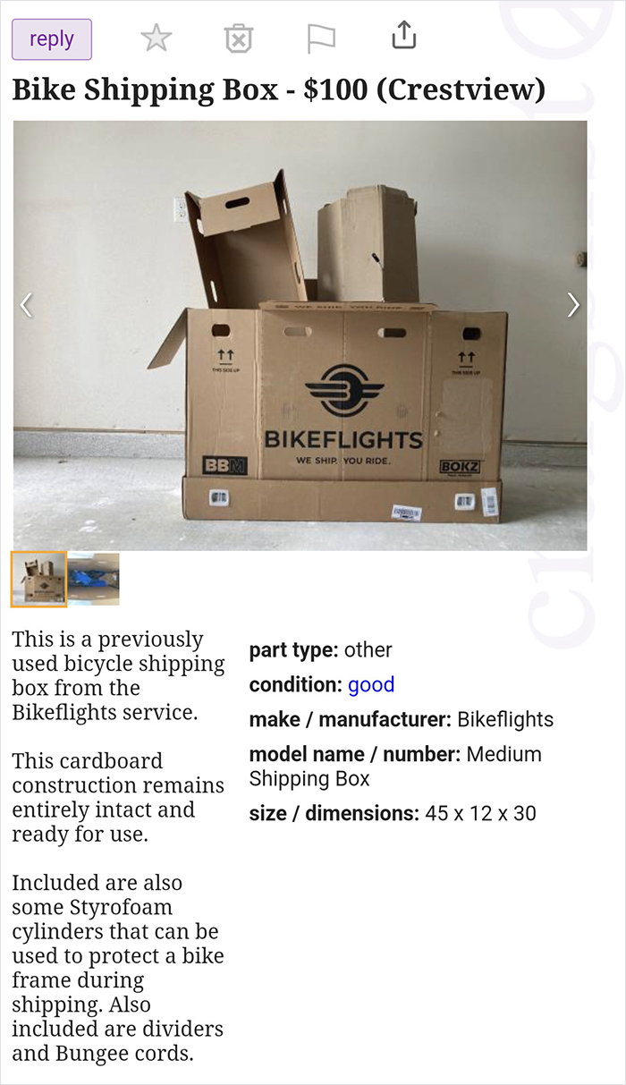 A Used Cardboard Box For $100