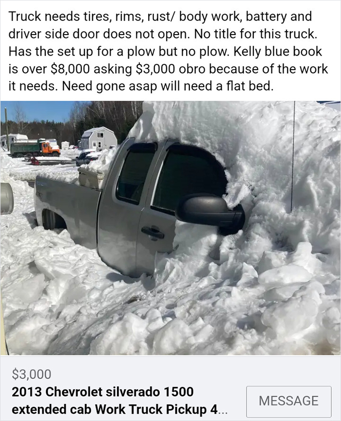 Will The Seller At Least Help Dig It Out?