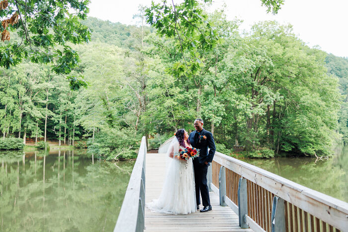 Bride And Groom Smiling Photo