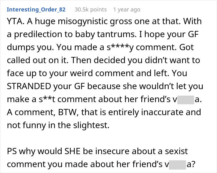 Man Leaves GF Without A Ride And Ignores Her Calls For Not Dropping His Misogynistic Comment