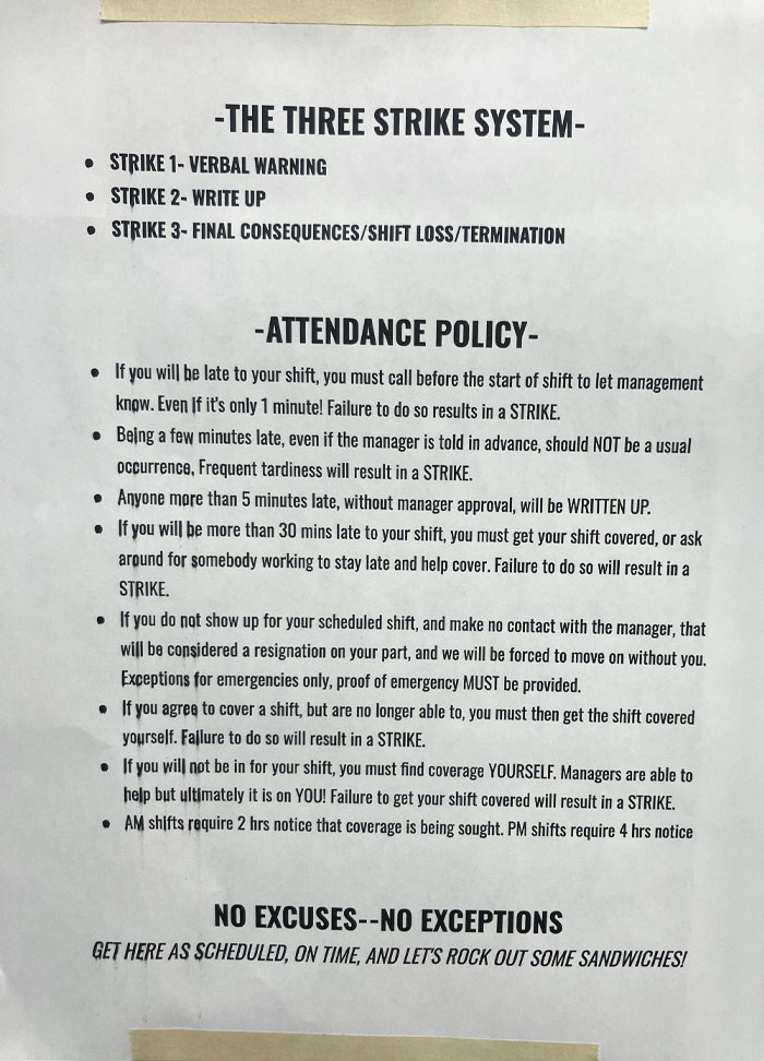 New Policies At Our Jimmy's In Arizona