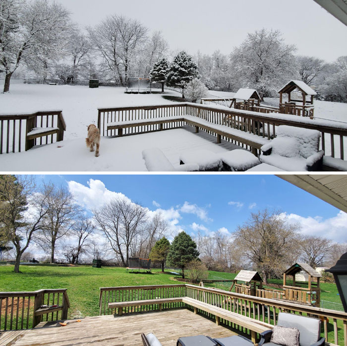 5 horas de diferencia en Iowa en abril