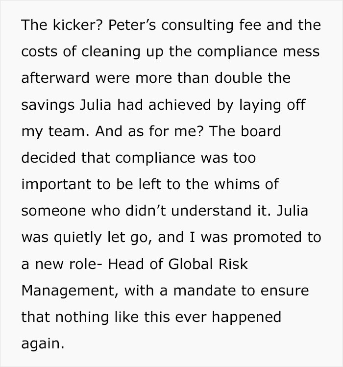 Worker Maliciously Complies With CFO’s Lay-Offs Until She Realizes She Made A Huge Mistake