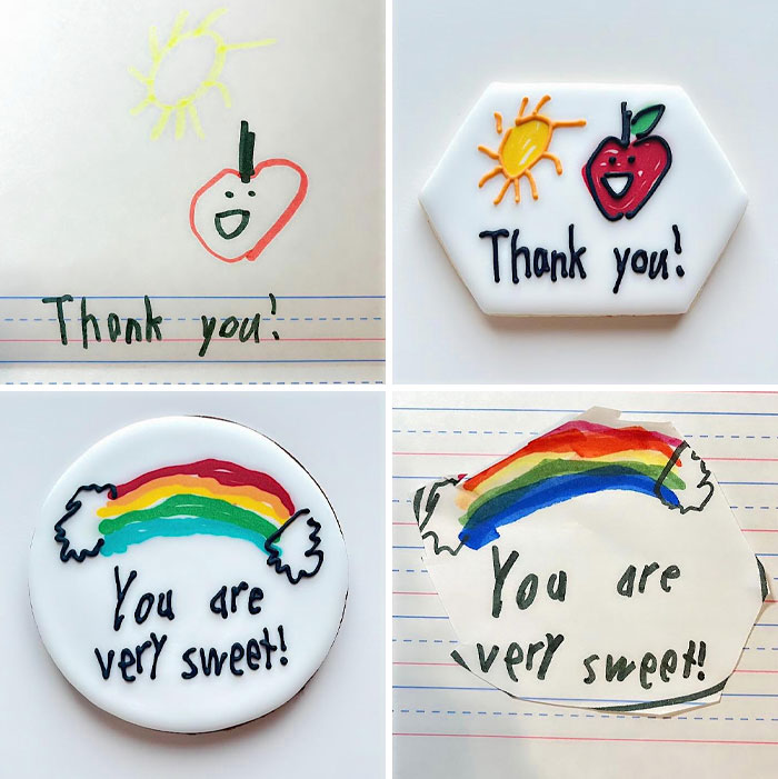 Turned My Son’s Drawings Into Teacher Appreciation Cookies