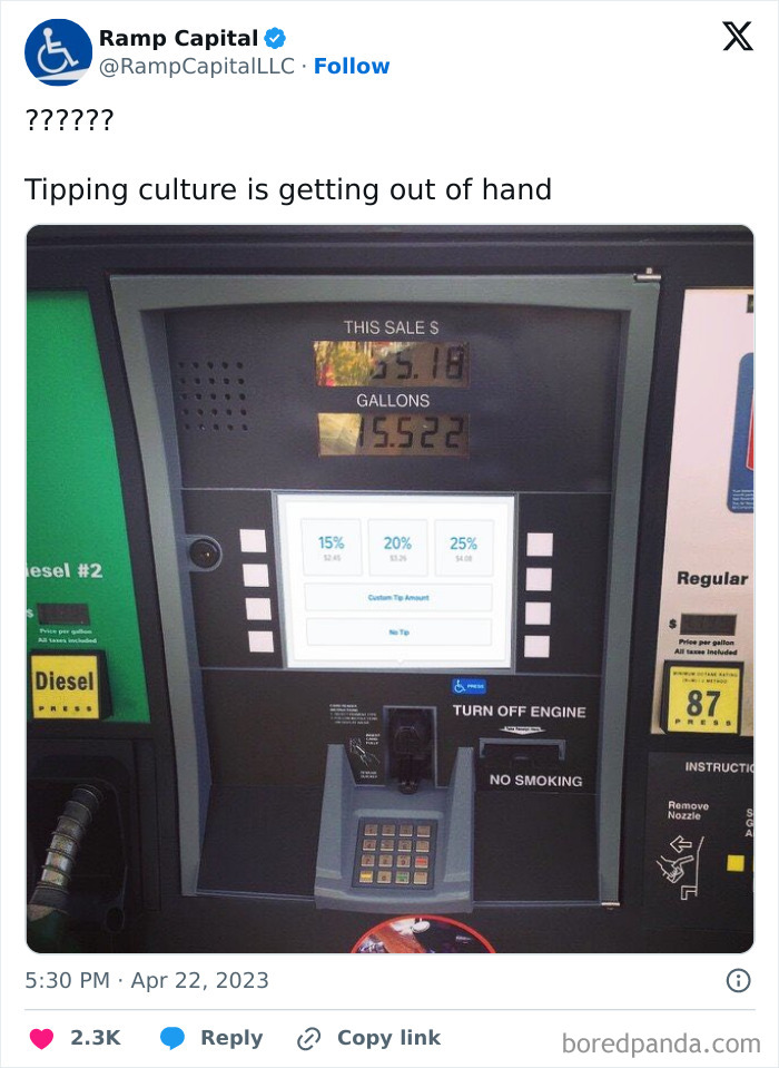 Wait, If I Pumped The Gas Myself, Am I Tipping Myself?