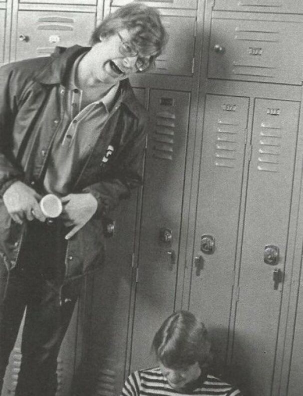 Photo Of Jeffrey Dahmer At High School With A Fellow Student