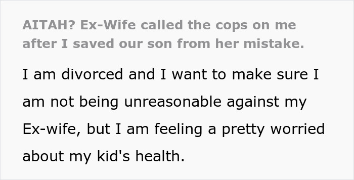 Dad Fixes 5-Year-Old's Health Issues In A Few Hours, Ex-Wife Calls Cops On Him