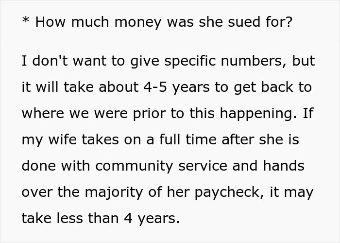 Woman’s “Stupid Lawsuit” Empties Couple’s Savings, Husband Can’t Move Past It