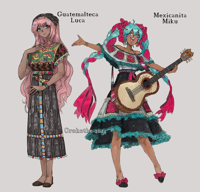 Guatemalan And Mexican Miku