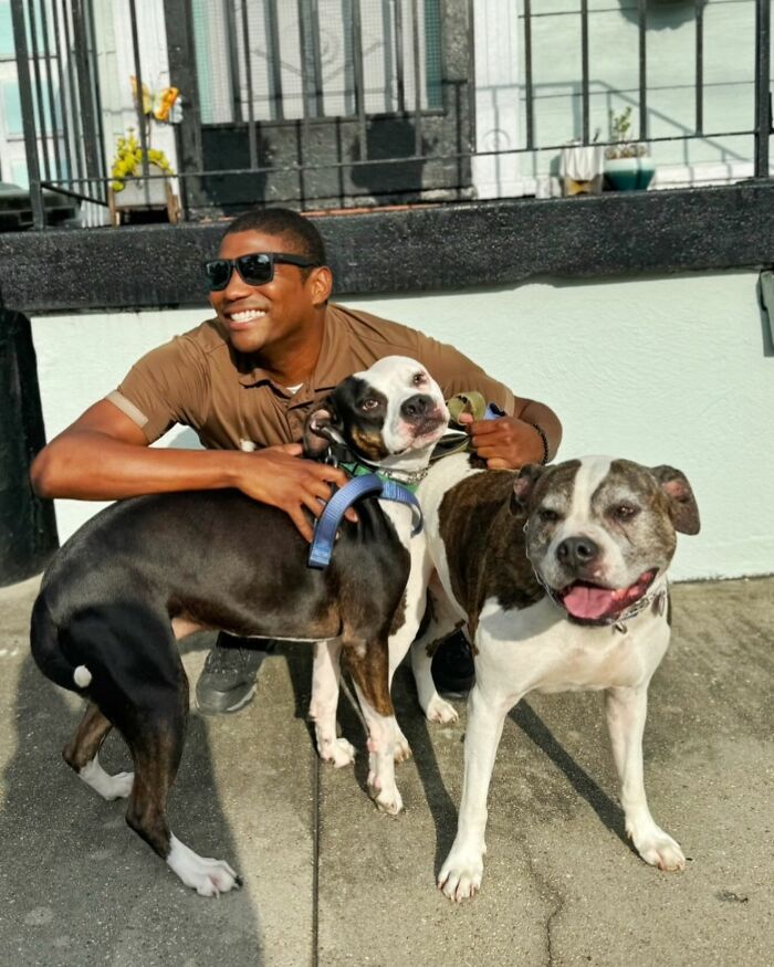 UPS Guy Takes Selfies With All The Neighborhood Dogs While Delivering Parcels (28 New Pics)