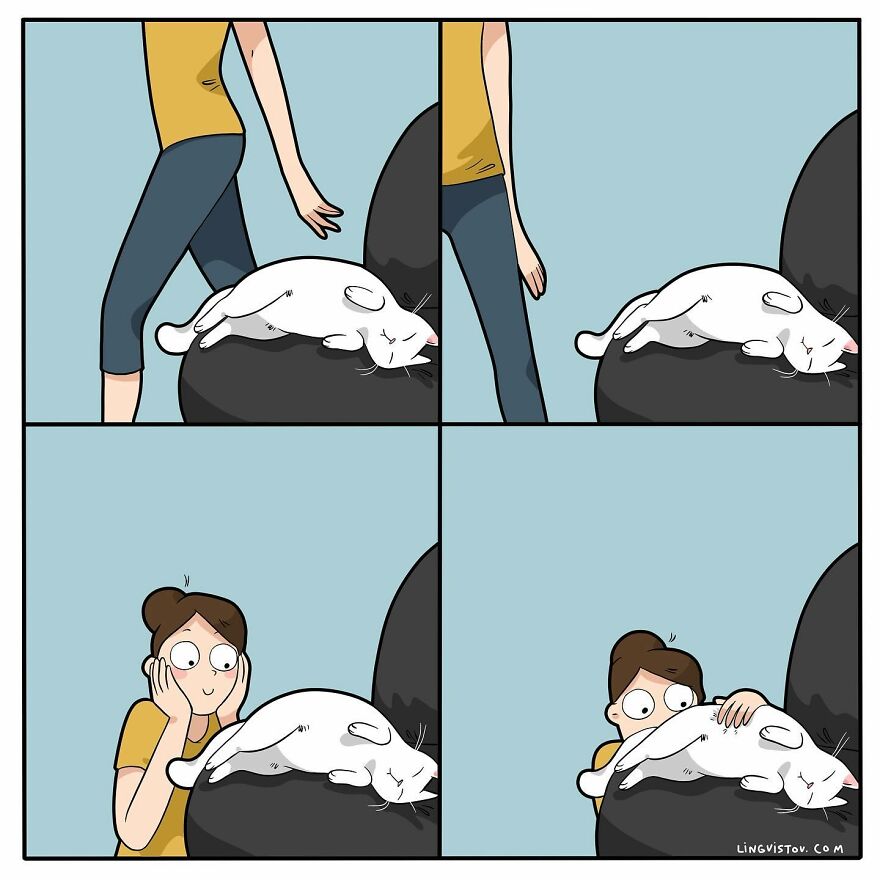 Artist Creates Funny Comics Capturing The Essence Of Living With A Cat (53 New Pics)