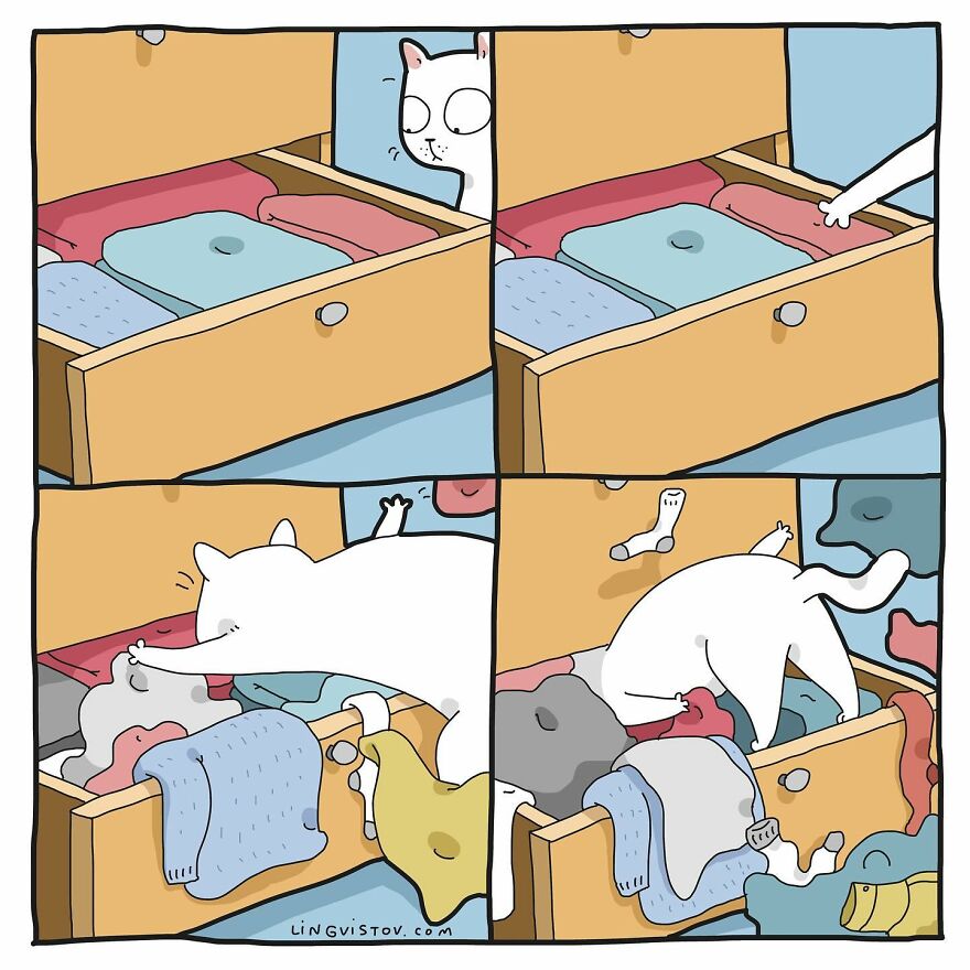 Artist Creates Funny Comics Capturing The Essence Of Living With A Cat (53 New Pics)