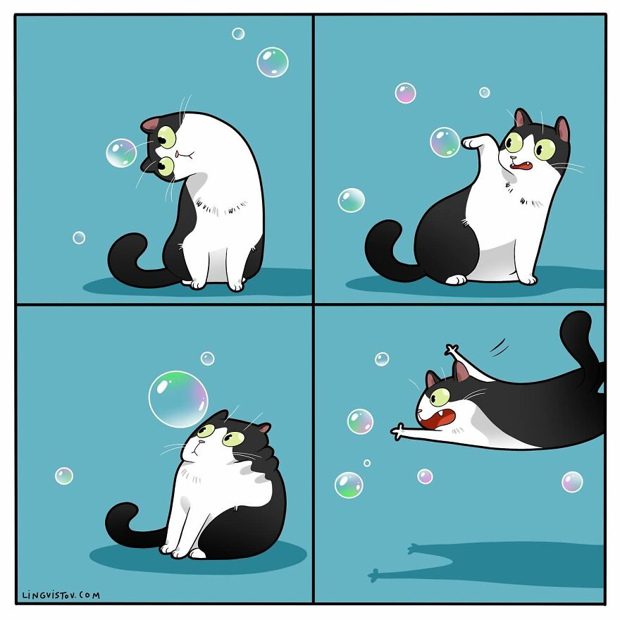 Artist Creates Funny Comics Capturing The Essence Of Living With A Cat (53 New Pics)