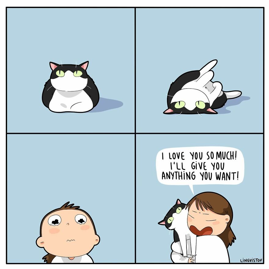 Artist Creates Funny Comics Capturing The Essence Of Living With A Cat (53 New Pics)