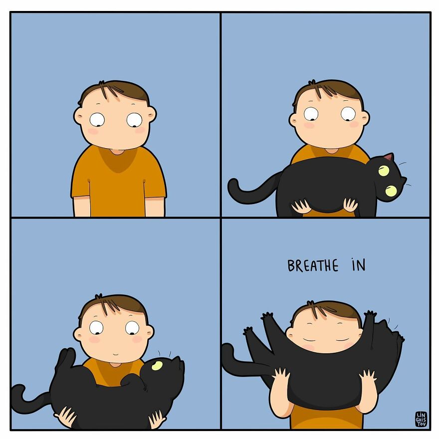 Artist Creates Funny Comics Capturing The Essence Of Living With A Cat (53 New Pics)