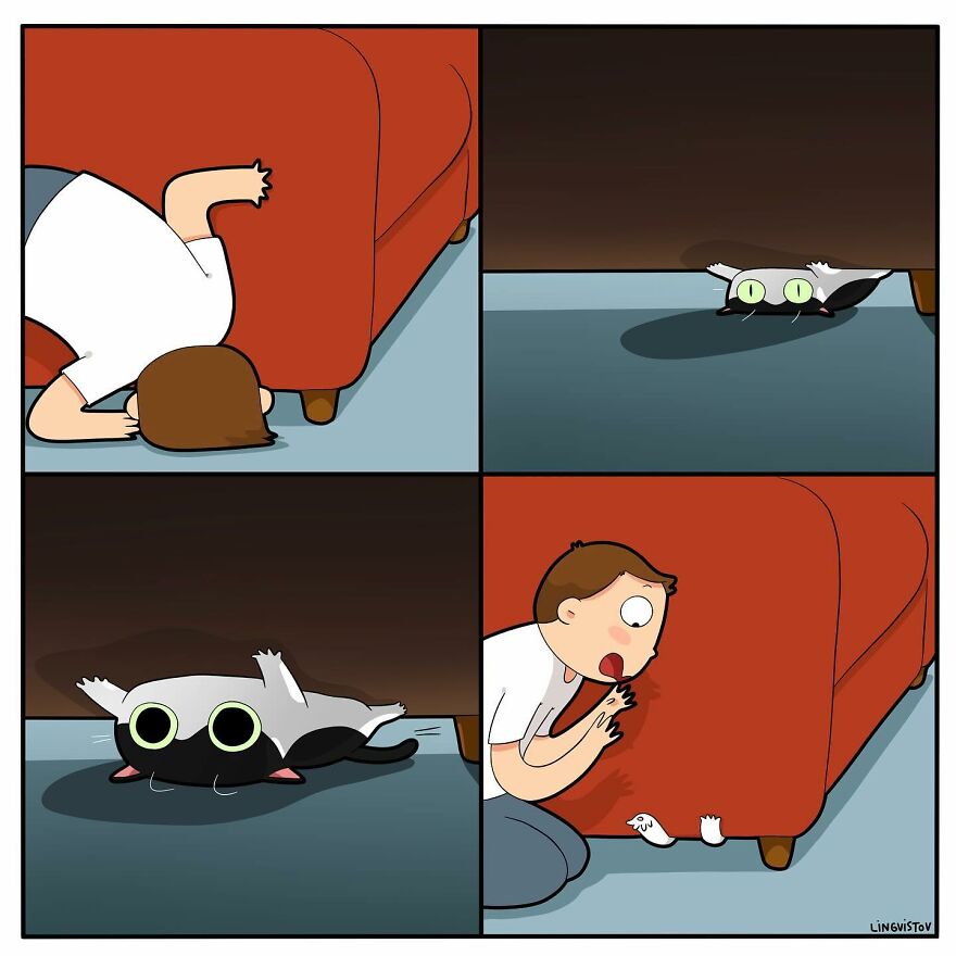 Artist Creates Funny Comics Capturing The Essence Of Living With A Cat (53 New Pics)