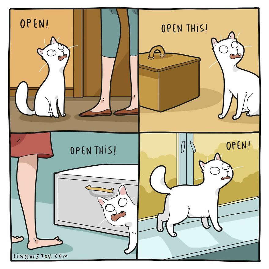 Artist Creates Funny Comics Capturing The Essence Of Living With A Cat (53 New Pics)