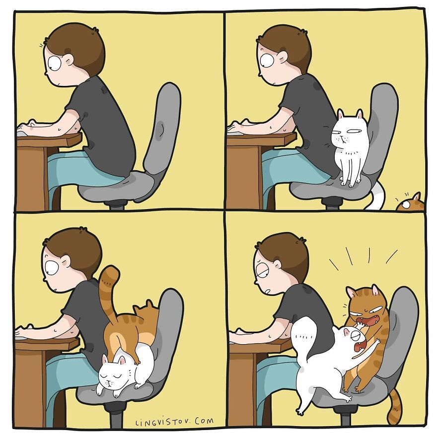 Artist Creates Funny Comics Capturing The Essence Of Living With A Cat (53 New Pics)