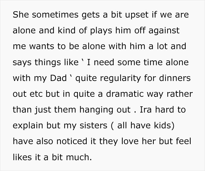 Woman Asks For Advice Online As She’s Disturbed By Her Stepdaughter’s Closeness With Her Dad