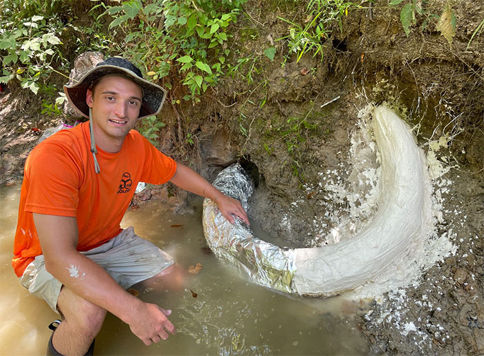 Man Goes Viral Online After His Exploration Walk Turns Into A Massive Mammoth Tusk Discovery