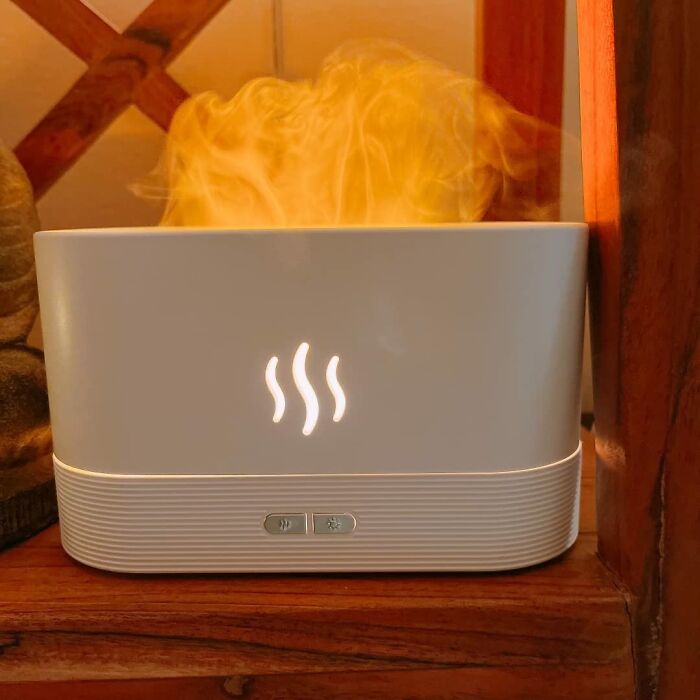  Flame Diffuser Humidifier : Light Up Your Space & Add A Warm Vibe With Soothing Mist—the Perfect Blend Of Cozy & Cool