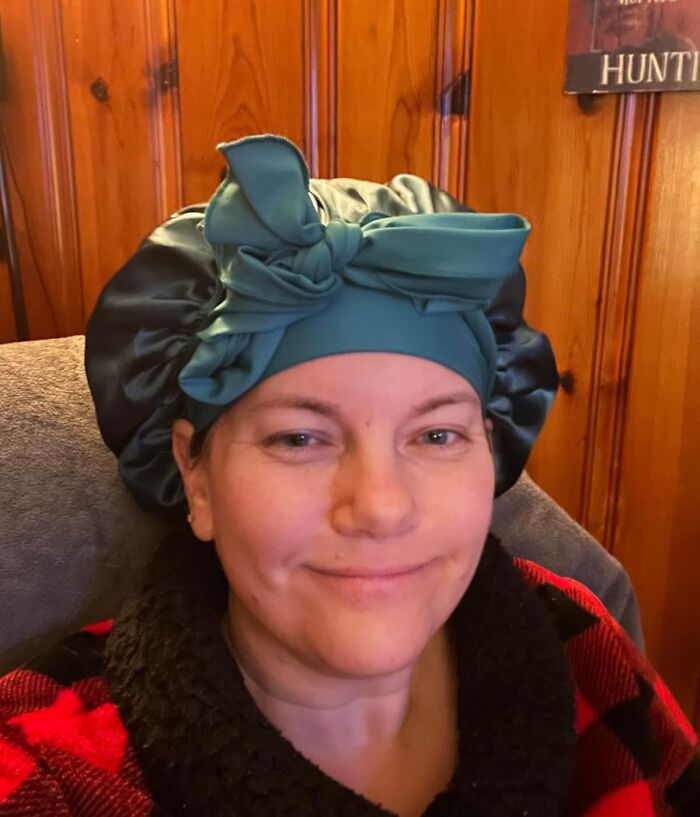  A Satin Bonnet Keeps Your Curls Happy And Healthy While You Sleep