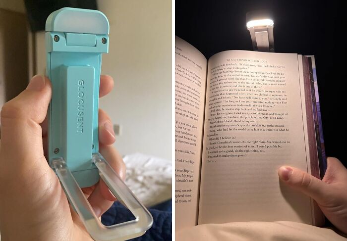  Glocusent USB Rechargeable Book Light Is The Perfect Reading Companion For Late-Night Page-Turners, Casting A Gentle Glow That Won't Disturb Your Partner (Or Your Sleep)