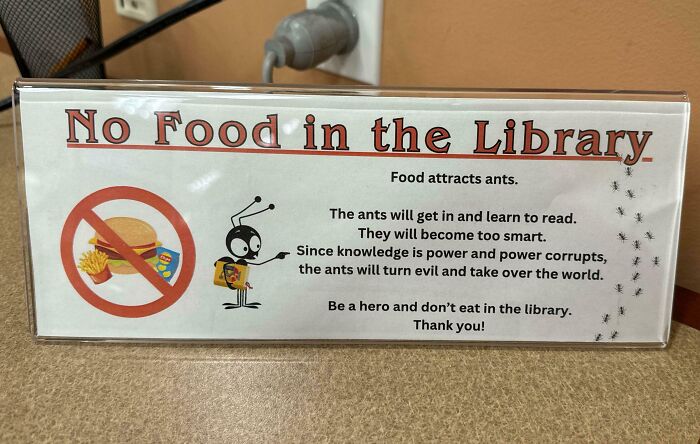 Sign At My Local Library