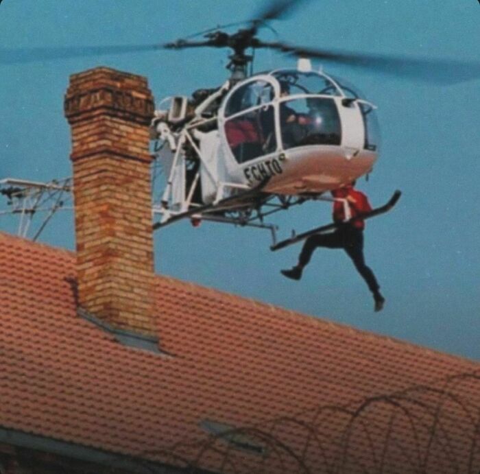 In 1986, A French Woman Named Nadine Bourgain Helped Her Husband, Michel Vaujour, Escape From Prison By Flying A Helicopter Into The Prison And Flying Him Away