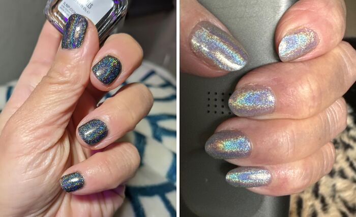  Holographic Nail Polish Will Make Your Nails Shine Brighter Than A Disco Ball, With A Mesmerizing Rainbow Effect That'll Catch Everyone's Eye