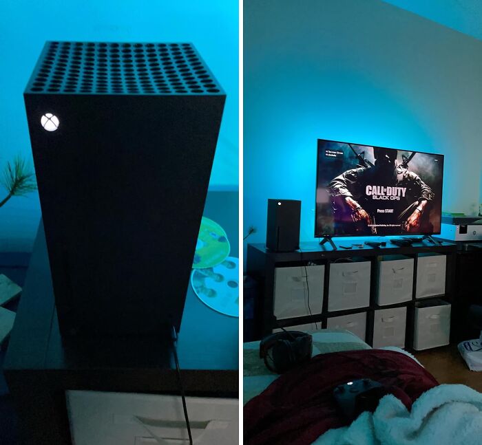 " X-Box Series X . It's good stress relief to flop onto the sofa for an hour or so in the evening and f*ck sh*t up in a variety of games." - Flatulent_weasel