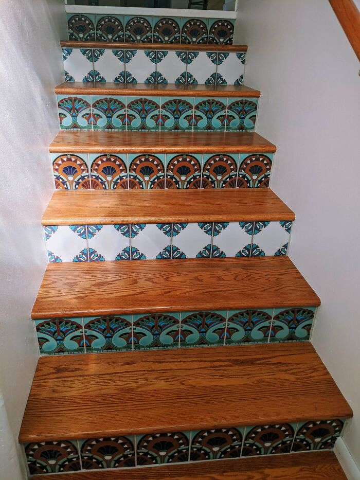 Stairs Refresh With Tile