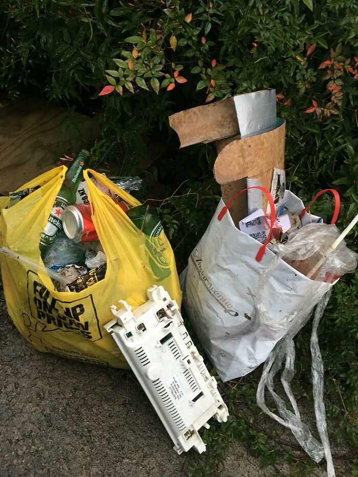 What A Twenty Minute Walk Near My Home In Auckland Looks Like.. If You're Someone Who Enjoys Exercise And A Night Time Stroll, Take A Bag With You And Help Out. Let's Keep Our Own Communities Clean!