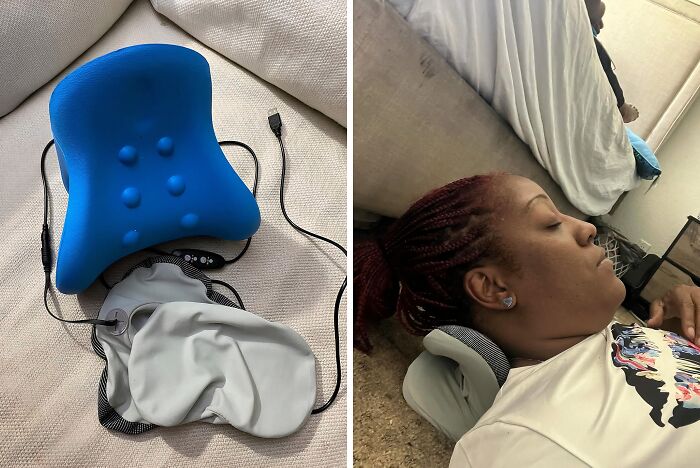 Unwind And Decompress With This Innovative Neck Stretcher, Featuring Gentle Heat And Magnetic Therapy For Maximum Relief